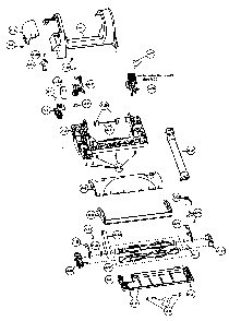 Nozzle housing Diagram and Parts List for MC-V757200  Panasonic Upright Vacuum
