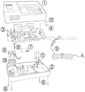 Part Location Diagram of EY0202B2058 Panasonic Cable
