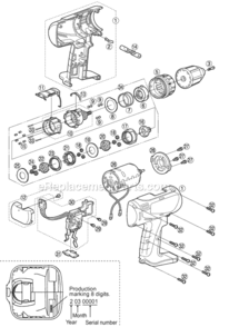 Part Location Diagram of WEY6405L1009 Panasonic Motor