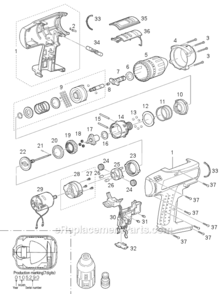 Part Location Diagram of WEY6535L1006 Panasonic Motor