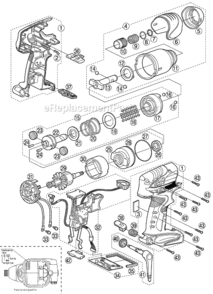 Page A Diagram and Parts List for EY7202  Panasonic Impact Driver