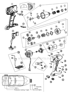 Part Location Diagram of WEY7201L3746 Panasonic Motor Mounting Plate