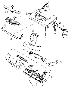 Part Location Diagram of AC10AAGZZV06 Panasonic Bumper, nozzle v315