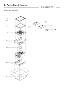 Part Location Diagram of FFV511VF1420 Panasonic Installation Inst (Es)