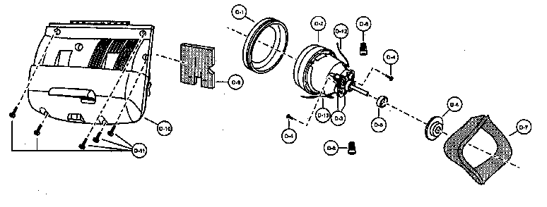 Motor case/motor Diagram and Parts List for MC-V5726-00  Panasonic Upright Vacuum