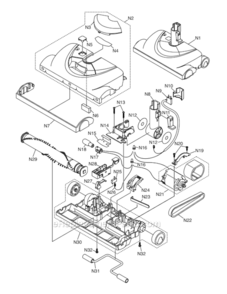 Part Location Diagram of MC-V370B Panasonic Belt