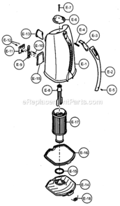 Part Location Diagram of AC69RZFZVU6 Panasonic Brush