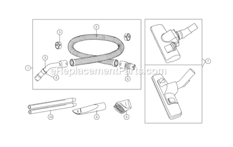 Part Location Diagram of AMC84P-6L0V0 Panasonic Hose