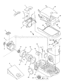 Part Location Diagram of AC93CAKTZV07 Panasonic Caster