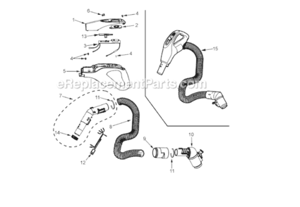 Page D Diagram and Parts List for MC-CG983-00  Panasonic Upright Vacuum