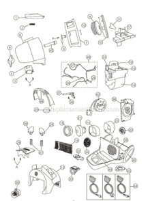 Page A Diagram and Parts List for MC-CL485  Panasonic Upright Vacuum