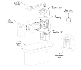 Page C Diagram and Parts List for MC-UG471-00  Panasonic Upright Vacuum