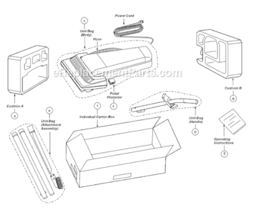Page C Diagram and Parts List for MC-UG583-00  Panasonic Upright Vacuum