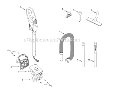Page D Diagram and Parts List for MC-UG787-00  Panasonic Upright Vacuum