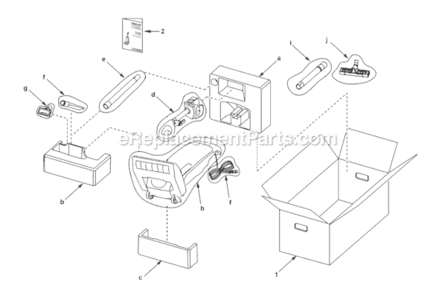 Page E Diagram and Parts List for MC-UG787-00  Panasonic Upright Vacuum