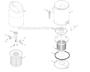 Page D Diagram and Parts List for MC-UL671-00  Panasonic Upright Vacuum