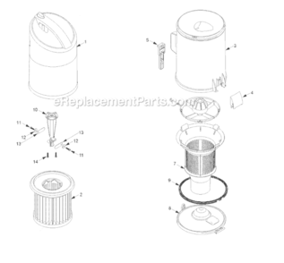 Page D Diagram and Parts List for MC-UL675-00  Panasonic Upright Vacuum