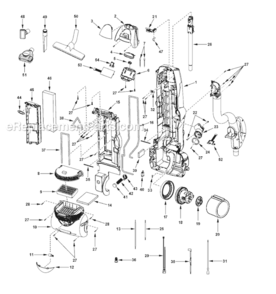 Page A Diagram and Parts List for MC-UL915-00  Panasonic Upright Vacuum