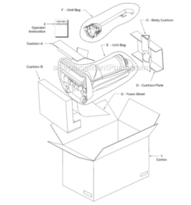 Page C Diagram and Parts List for MC-V414-00  Panasonic Upright Vacuum