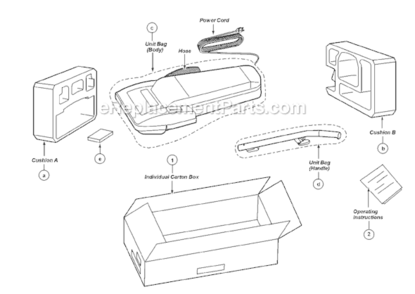 Page C Diagram and Parts List for MC-V5009-00  Panasonic Upright Vacuum