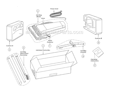 Page C Diagram and Parts List for MC-V5241-02  Panasonic Upright Vacuum