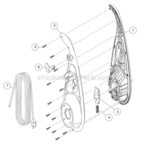 Part Location Diagram of AMC53E-ZAZV007 Panasonic Hook