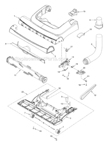 Part Location Diagram of AC92BAFWZU01 Panasonic Handle