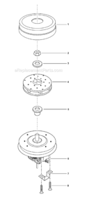 Page B Diagram and Parts List for MC-V5504-00  Panasonic Upright Vacuum