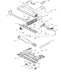 Page A Diagram and Parts List for MC-V7710-00  Panasonic Upright Vacuum
