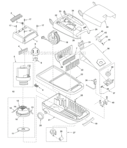 Part Location Diagram of AC98MBHZV06 Panasonic Performance Indicator Unit