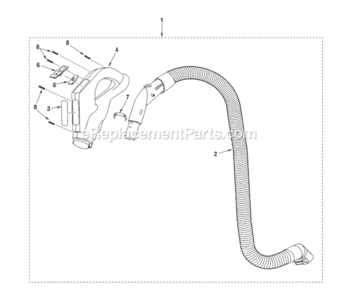 Page C Diagram and Parts List for MC-V9644-00  Panasonic Upright Vacuum