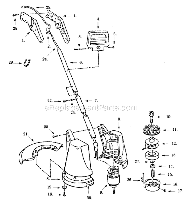 Page A Diagram and Parts List for 5503-01  Paramount Trimmer