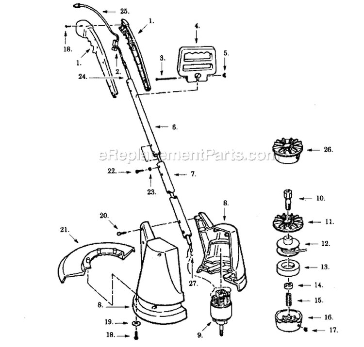 Page A Diagram and Parts List for 5503  Paramount Trimmer