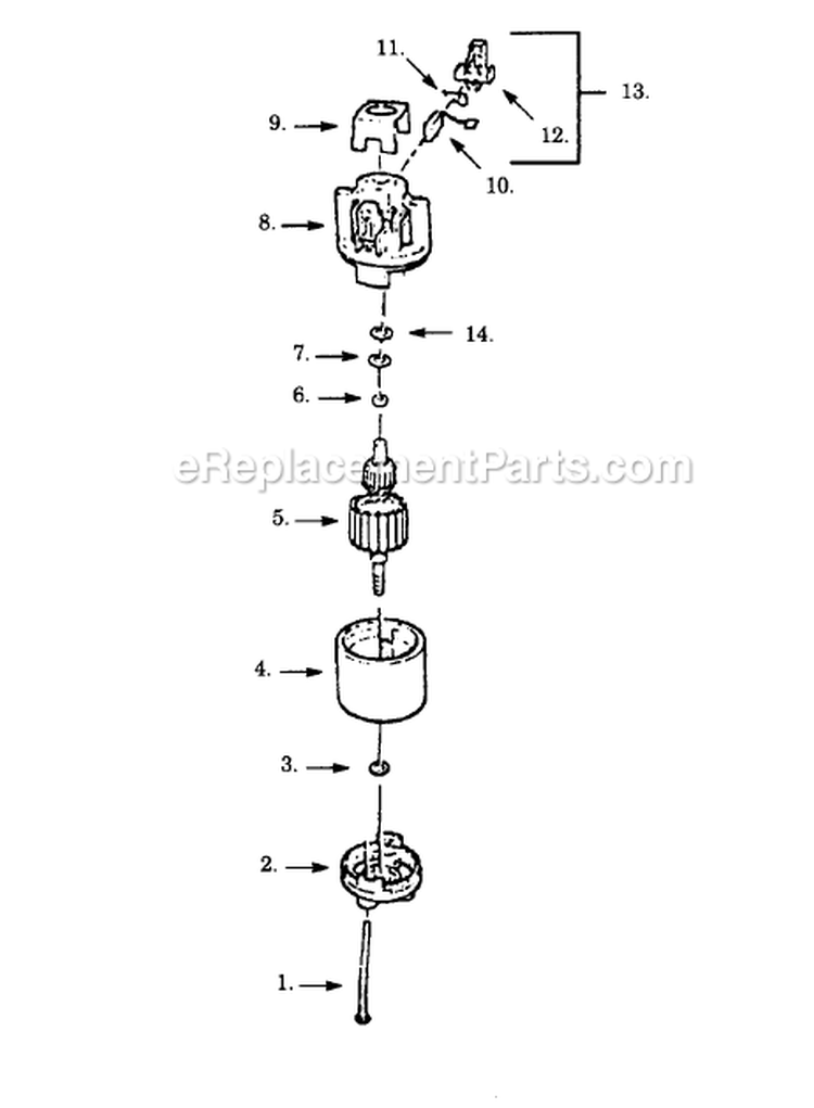 Page B Diagram and Parts List for 9125  Paramount Edger