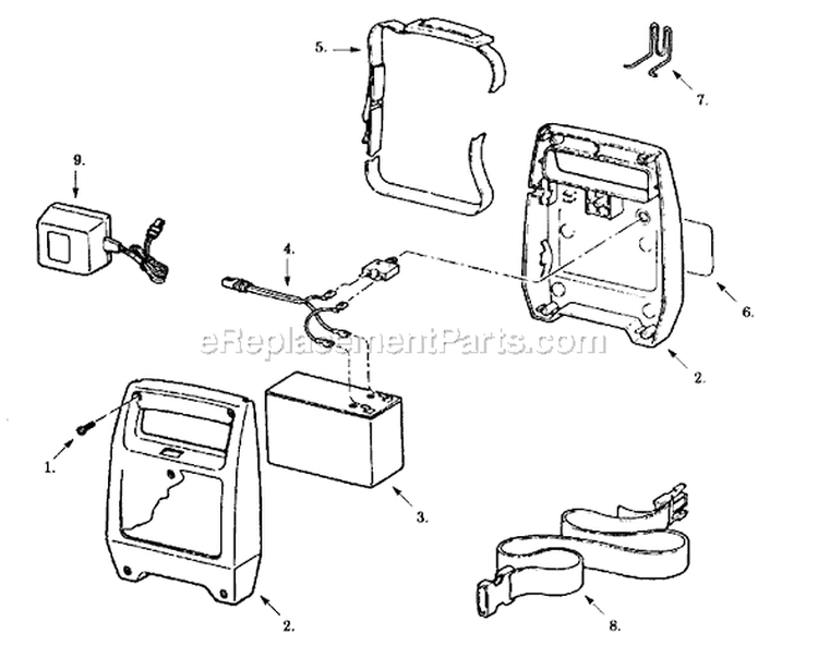 Page B Diagram and Parts List for CT90-00  Paramount Trimmer