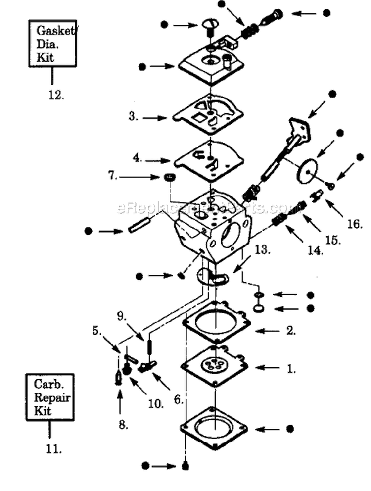 Page A Diagram and Parts List for PLT2145  Paramount Trimmer