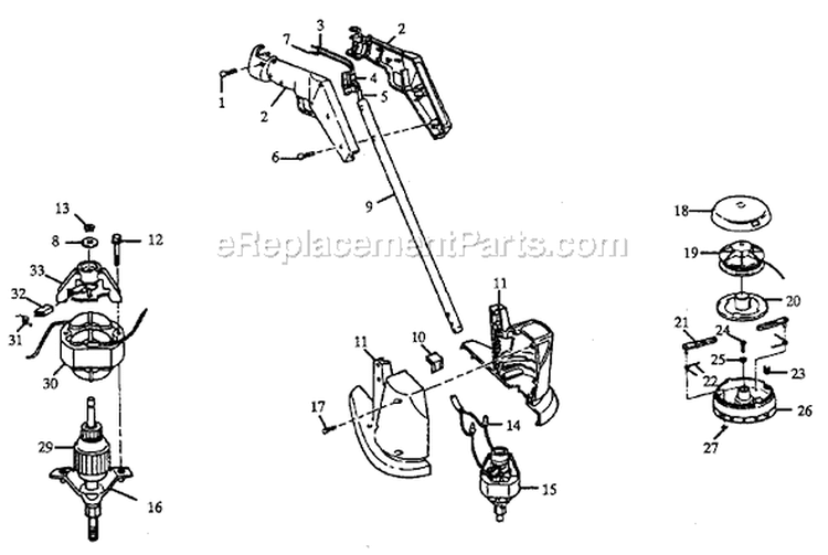 Page A Diagram and Parts List for PT92C-00  Paramount Trimmer