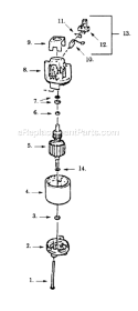Page B Diagram and Parts List for 990C-00  Paramount Edger