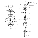 Page B Diagram and Parts List for PT1400-00  Paramount Trimmer