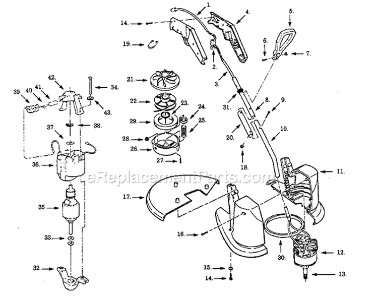 Page A Diagram and Parts List for SK120C-02  Paramount Trimmer