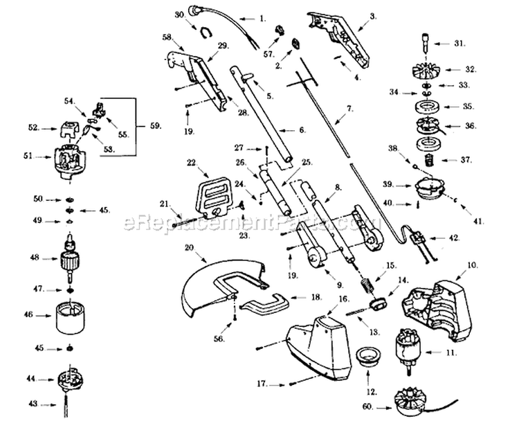 Page A Diagram and Parts List for SK165-00  Paramount Trimmer