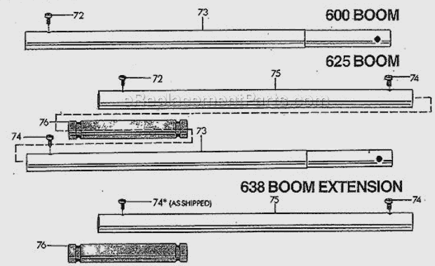 Boom Diagram and Parts List for 600SERIES  Penn Conventional Reels