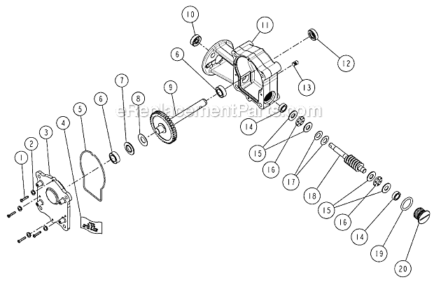 Gearbox Diagram and Parts List for 805  Penn Conventional Reels