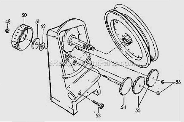 Cable Footage Counter Diagram and Parts List for 600SERIES  Penn Conventional Reels
