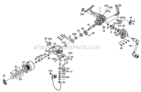 Part Location Diagram of 1183005 Penn Bail Stud Screw