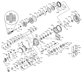 Page A Diagram and Parts List for 12VSX  Penn Conventional Reels