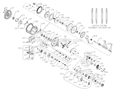 Part Location Diagram of 1191605 Penn Rod Clamp Kit