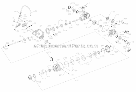 Part Location Diagram of 1277038 Penn Handle Assembly