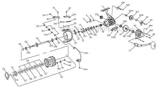 Part Location Diagram of 1191491 Penn Trip Lever