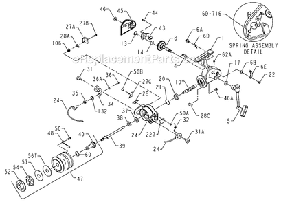 Part Location Diagram of 1183767 Penn Post Screw